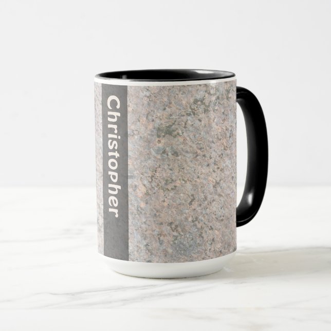 Geologie-Felsen-Beschaffenheit mit Namen Tasse (VorderseiteRechts)