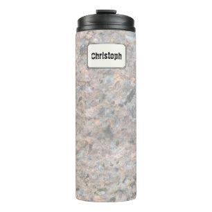 Geologie-Felsen-Beschaffenheits-individueller Name Thermosbecher