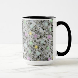 Geologie-Felsen-Beschaffenheits-Pastelle mit Tasse