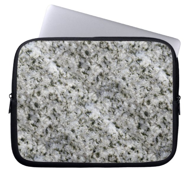 Geologie-Felsen-Beschaffenheits-weißer Laptopschutzhülle (Vorderseite)