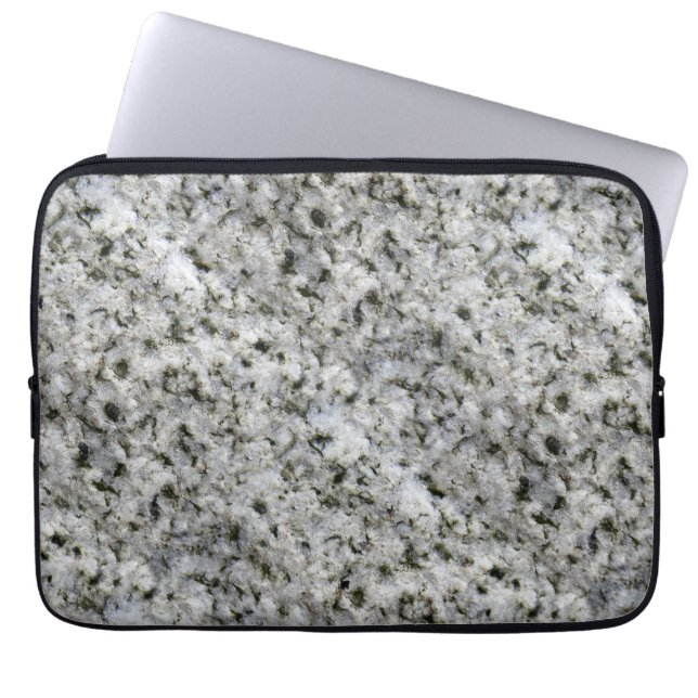 Geologie-Felsen-Beschaffenheits-weißer Laptopschutzhülle (Vorderseite)