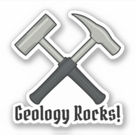 Geologie-Felsen! Der Hammer-Logo-Vinyl des Aufkleber