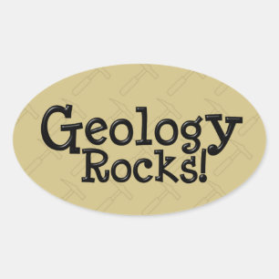 Geologie-Felsen! Ovaler Aufkleber