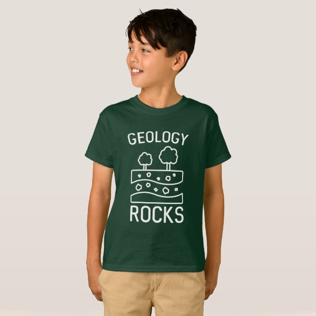 Geologie-Felsen T-Shirt (Vorne ganz)