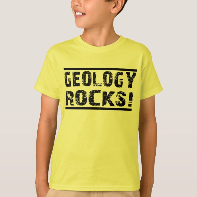 Geologie-Felsen T-Shirt (Vorderseite)