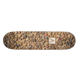 Geologie-Fluss-Steine mit kundenspezifischem Skateboard