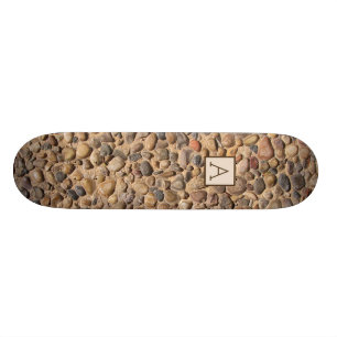 Geologie-Fluss-Steine mit kundenspezifischem Skateboard