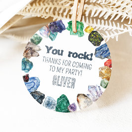 Geologie Geburtstag Dig Party Circle Fevor Tags Geschenkanhänger