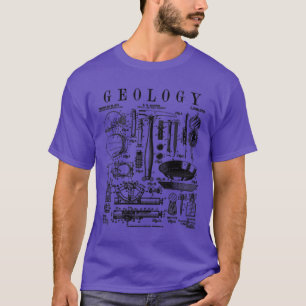 Geologie Geologe Feld-Kit-Tools Vintage Patent P T-Shirt