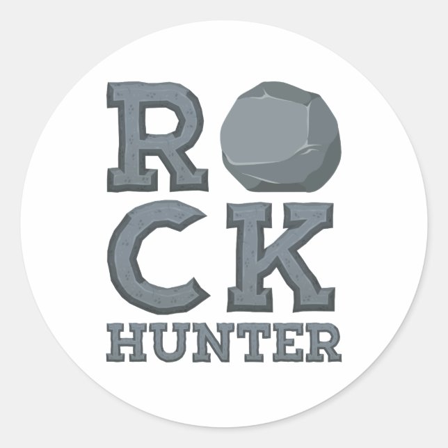 Geologie Geologin Rock Hunter Runder Aufkleber (Vorderseite)