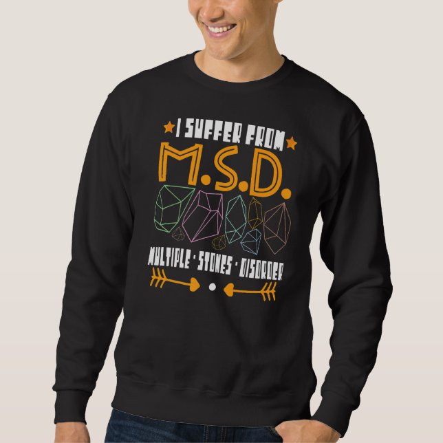Geologie Geologin Stone Rock Jagd Agate Hunter Sweatshirt (Vorderseite)