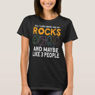 Geologie Geologin Stone Rock Jagd Agate Hunter T-Shirt