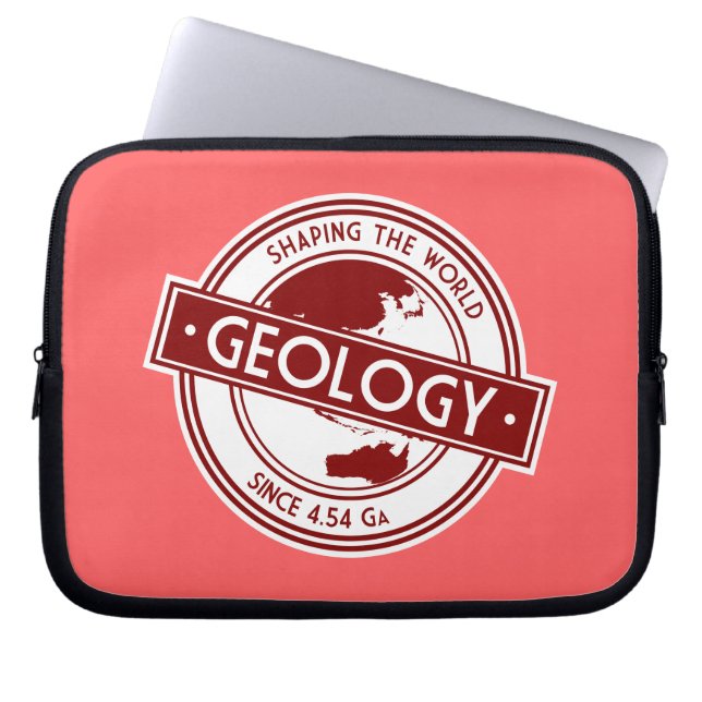 Geologie - Gestaltung des Abzeichens (Asien/Austra Laptopschutzhülle (Vorderseite)