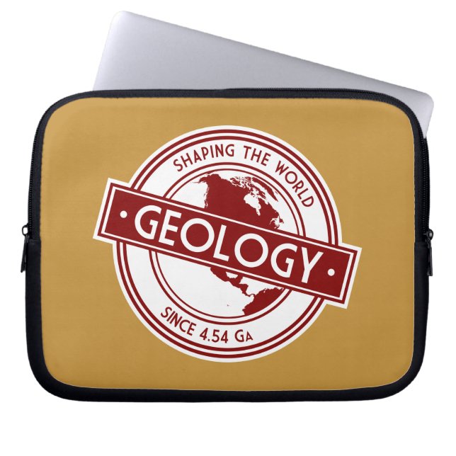 Geologie - Gestaltung des Abzeichens der Welt (Nor Laptopschutzhülle (Vorderseite)