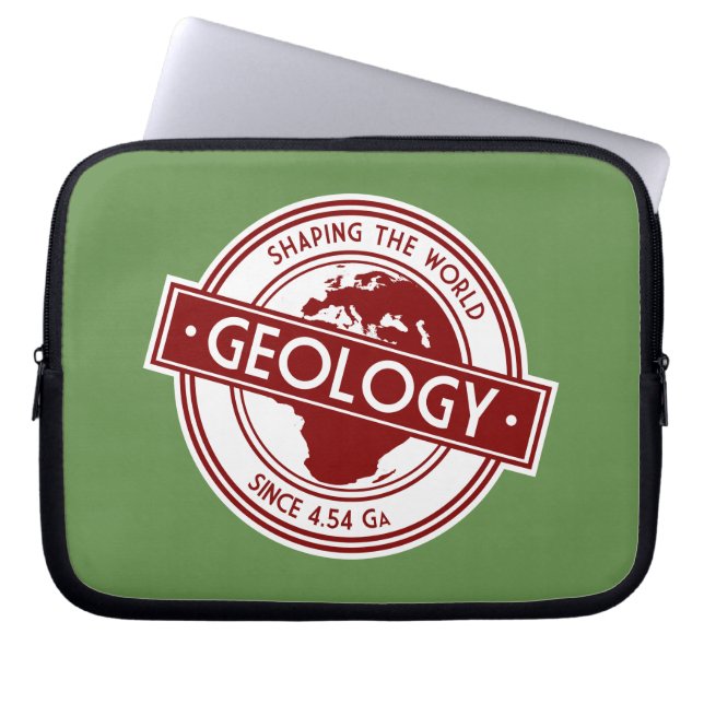 Geologie - Gestaltung des Abzeichens (Europa/Afrik Laptopschutzhülle (Vorderseite)