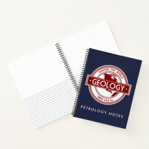 Geologie - Gestaltung des World North America Logo Notizbuch
