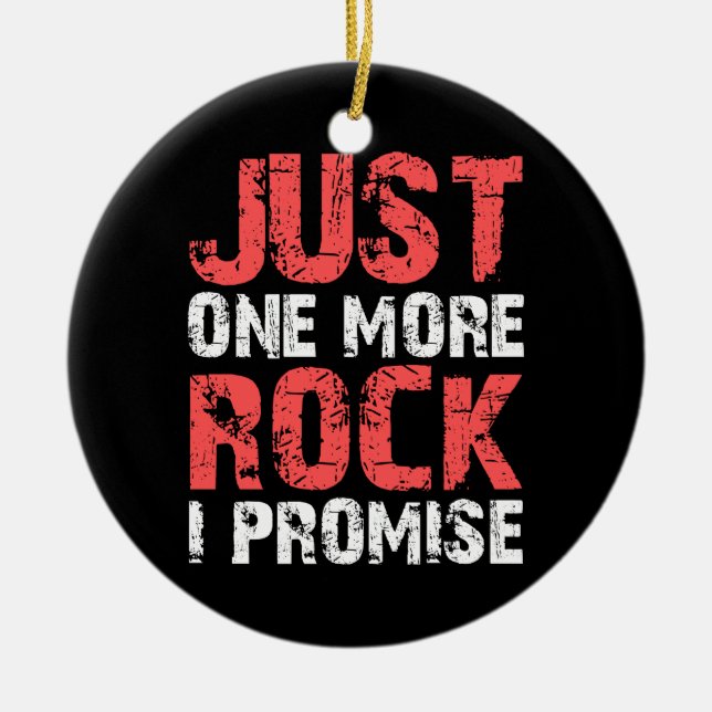 Geologie gibt nur noch ein Rock I Versprechen Keramik Ornament (Vorne)