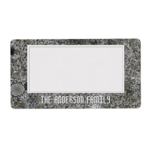 Géologie Gris Granite Rock Sticker de stockage de