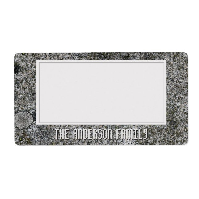 Géologie Gris Granite Rock Sticker de stockage de  (Devant)
