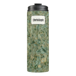 Geologie-grüner Thermosbecher
