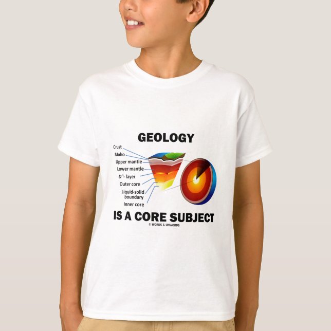 Geologie ist ein Kern-Thema T-Shirt (Vorderseite)