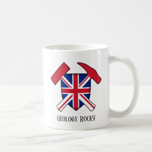 "Geologie ist großartig" Britische Flagge Kreuzför Kaffeetasse