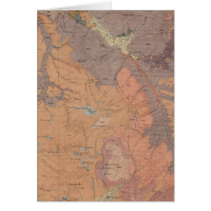 Geologie Karte, Yellowstone National Part, Wyoming