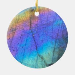 Geologie Labradorite Stone Farbiges Kristallmuster Keramik Ornament