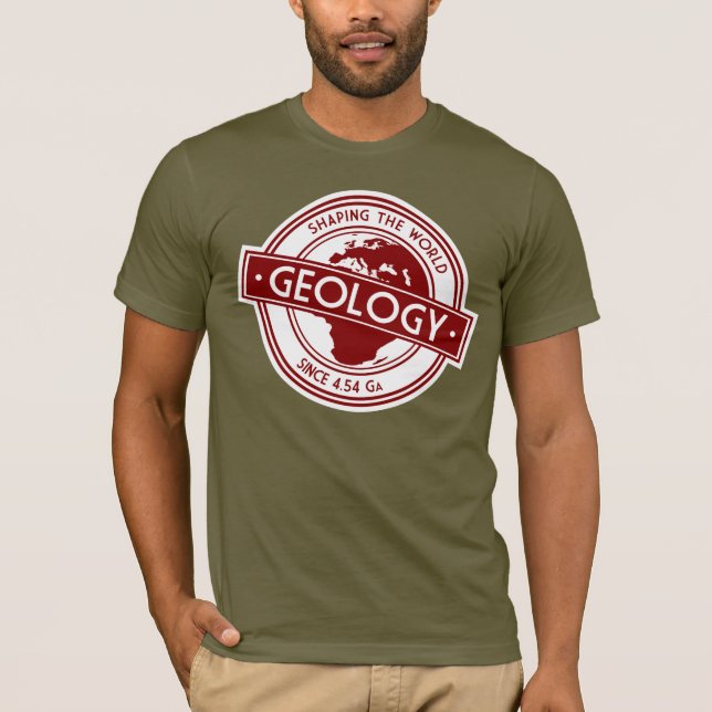 Geologie-Logo - Gestaltung der Welt (Europa/Afrika T-Shirt (Vorderseite)