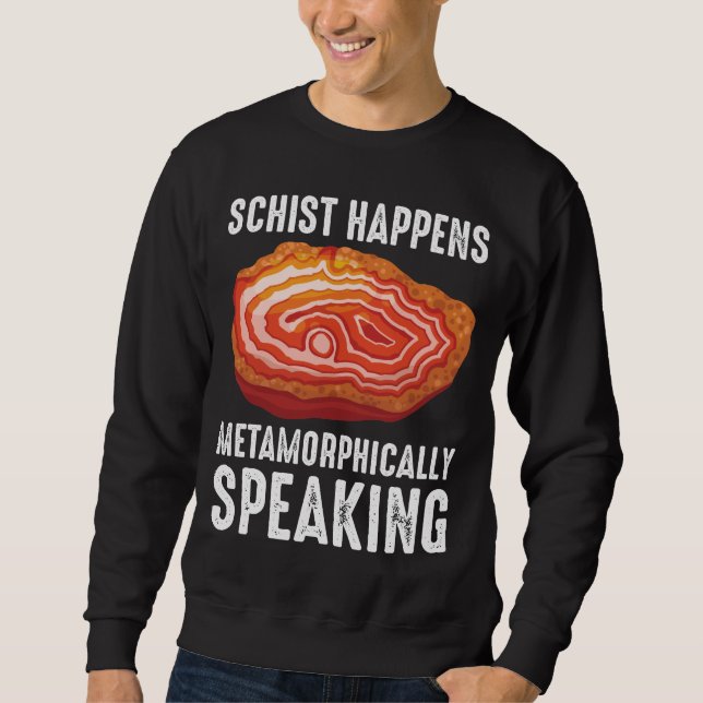 Geologie Mineral Geode Wissenschaftler Funny Geolo Sweatshirt (Vorderseite)