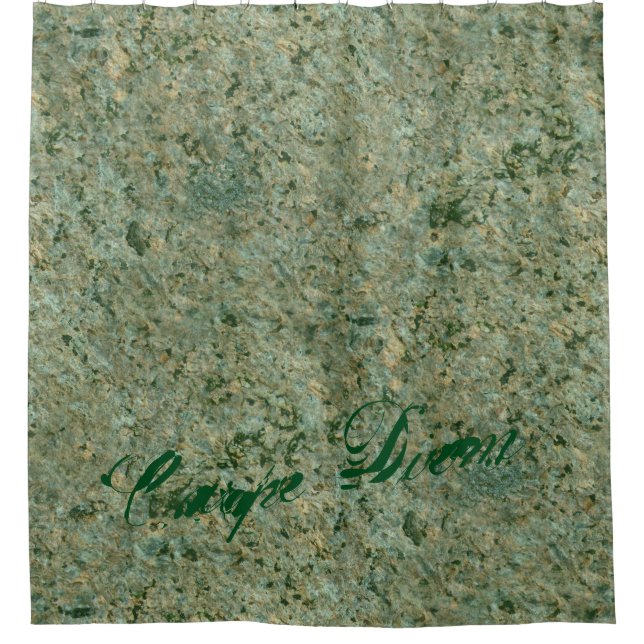 Geologie-Natur-Foto-Grün-Felsen-Beschaffenheit Duschvorhang (Vorderseite)