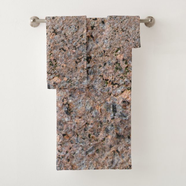 Geologie-Natur-Granit-Foto Badhandtuch Set (Insitu)