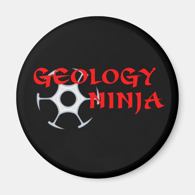 Geologie Ninja Magnet (Vorne)