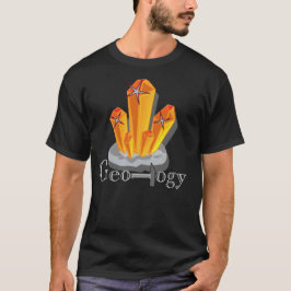 Geologie-Orangen-Edelstein T-Shirt