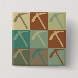 Geologie-Pop-Kunst Button