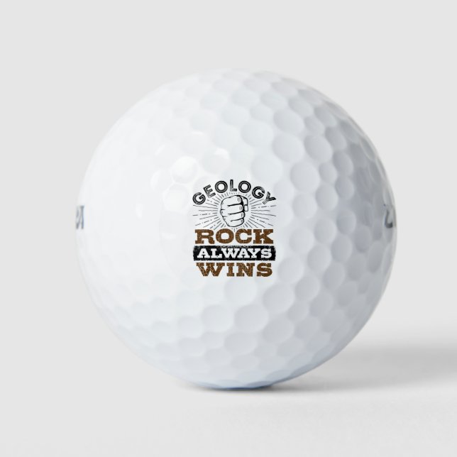 Geologie Rock gewinnt immer Golfball (Vorderseite)