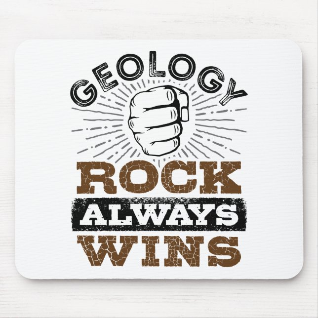 Geologie Rock gewinnt immer Mousepad (Vorne)
