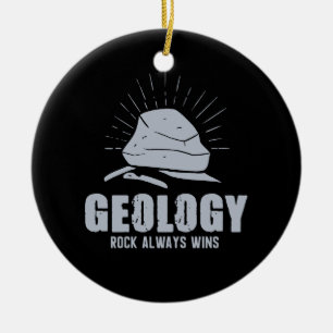 Geologie - Rock immer gewinnt Keramik Ornament