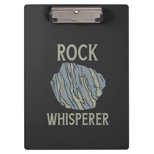 Geologie - Rock Whisperer Klemmbrett (Vorderseite)