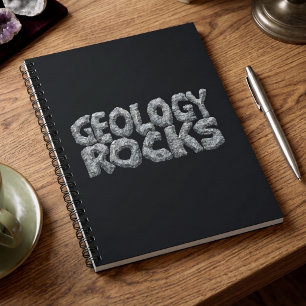 Geologie Rocks - Erdwissenschaft-Wortspiel Notizblock