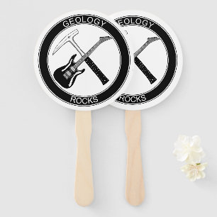 Geologie Rocks Set von Handfans Fächer