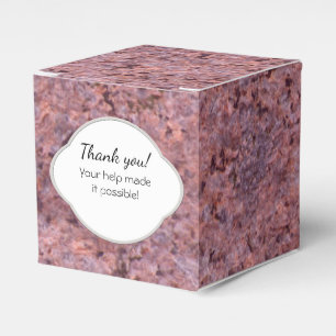 Geologie-rosa Felsen-Beschaffenheits-Aufkleber mit Geschenkschachtel