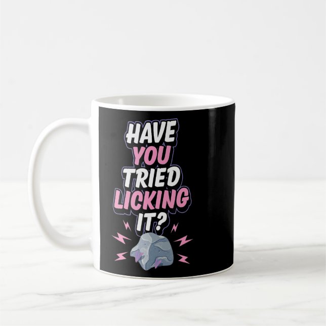 Geologie Spaß hat versucht, es lustig zu lecken Kaffeetasse (Links)