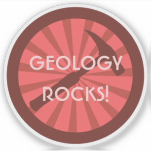 Geologie-Steine! Abzeichen des Geologen Vinyl Aufkleber