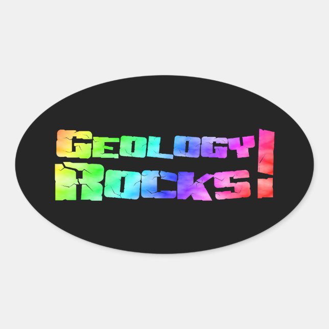 Geologie-Steine! Aufkleber (Vorderseite)