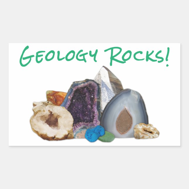 Geologie-Steine! Aufkleber (Vorderseite)