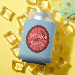 Geologie-Steine! Hammer-Abzeichen Dosenkühler