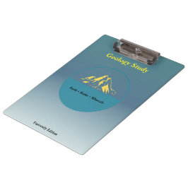 Geologie-Studien-Clipboard – Personalisiert Klemmbrett