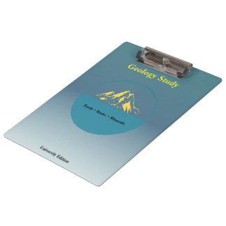 Geologie-Studien-Clipboard – Personalisiert Klemmbrett
