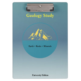 Geologie-Studien-Clipboard – Personalisiert Klemmbrett